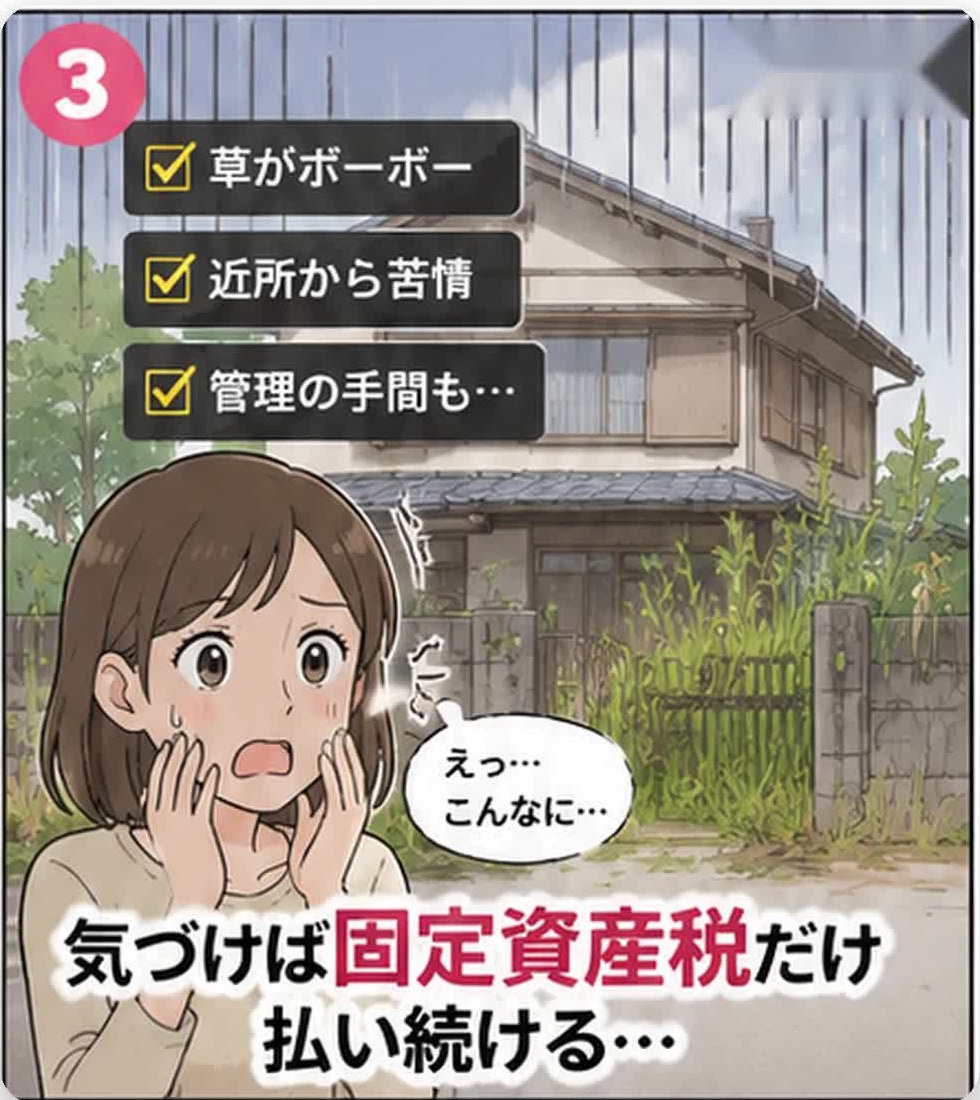 気づけば固定資産税だけ払い続ける…